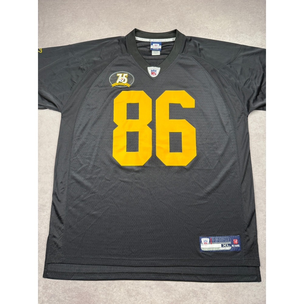 Reebok NFL 2007 Pittsburgh Steelers Hines Ward #86 75th Season Jersey Mens XL